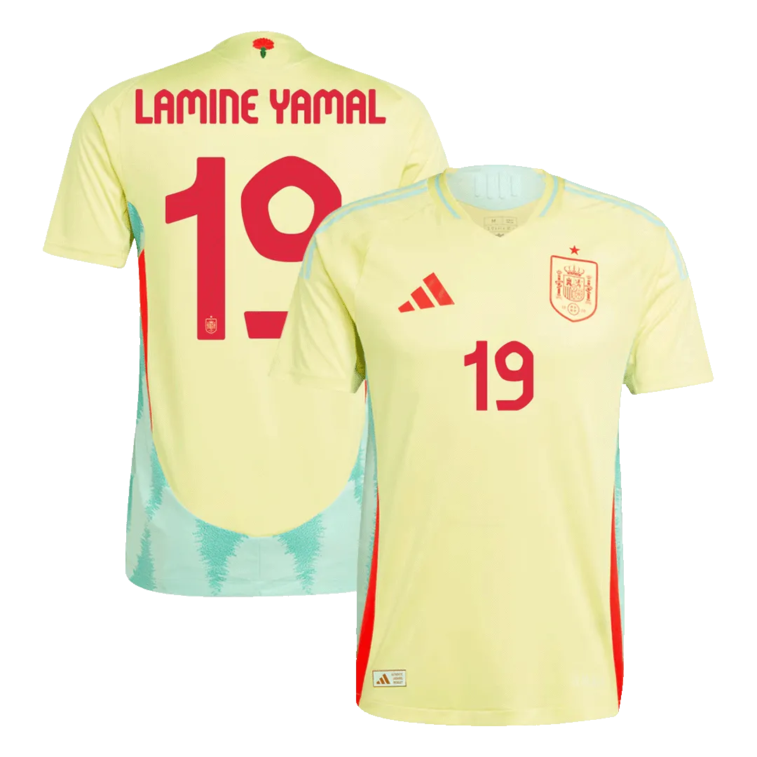 LAMINE YAMAL #19 Spain Away Player Version Jersey 2024 Men
